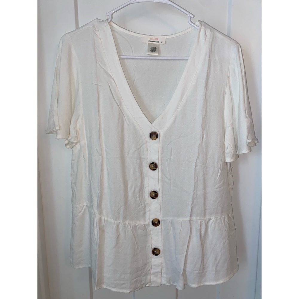 Button Front Blouse